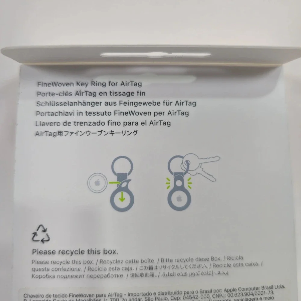 Apple AirTag FineWoven Key Ring Black MA7G4ZM/A New